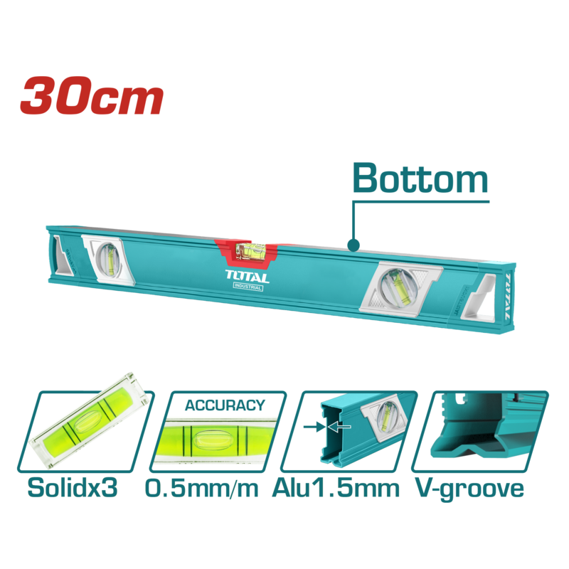 Total 30cm Spirit Level Measuring - TMT23086