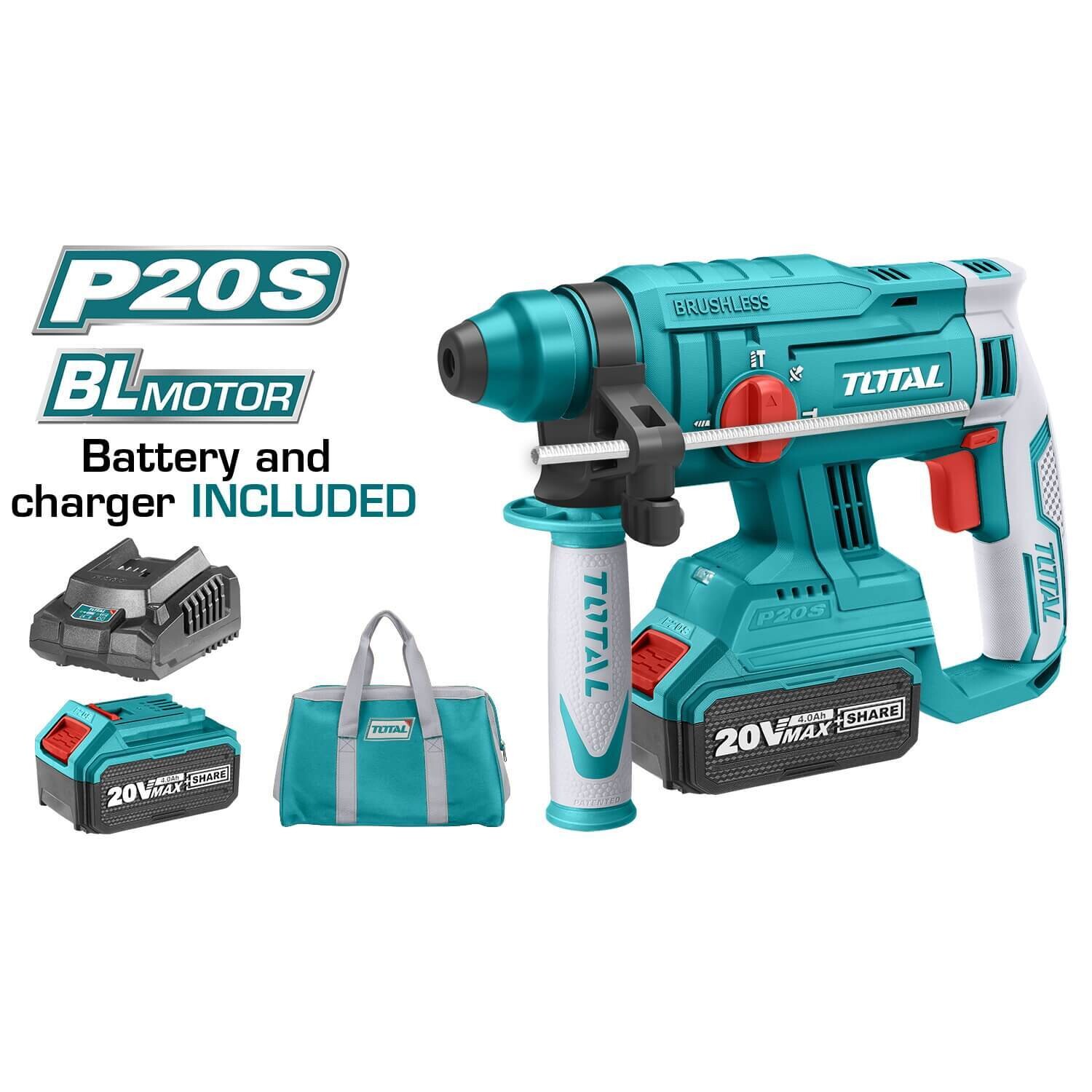 Total Tools Lithium Ion  Rotary Hammer - TRHLI22012