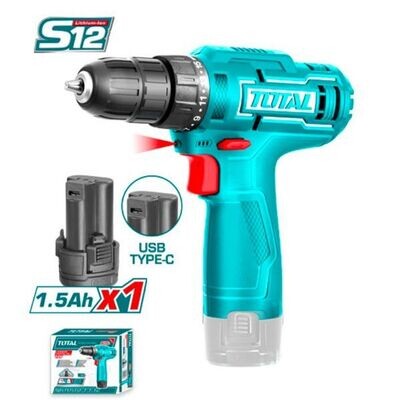 Total Lithium-Ion Cordless Drilll- TDLI12428 Total Lithium-Ion Cordless Drilll- TDLI12428
