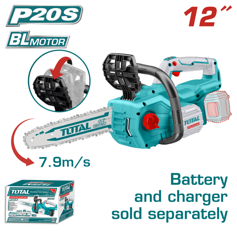 Total 20V Lithium-Ion Chain Saw- TGSLI20128