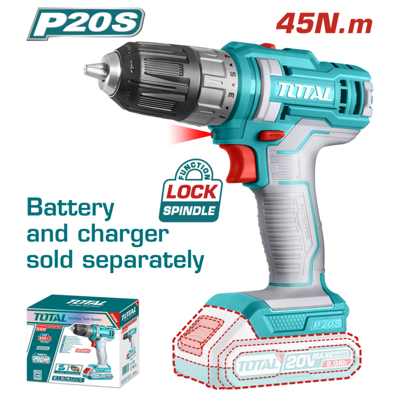 Total Lithium-Ion Cordless Drilll-  TDLI200515