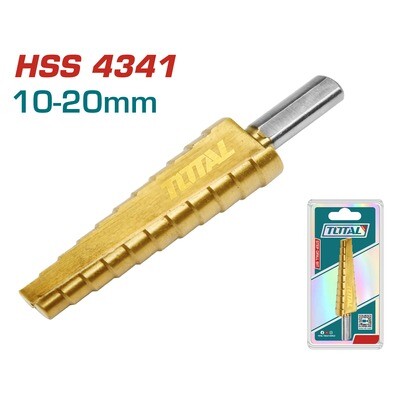 Total HSS 4341 10-20mm Step Drill Bit Set - TAC7510201