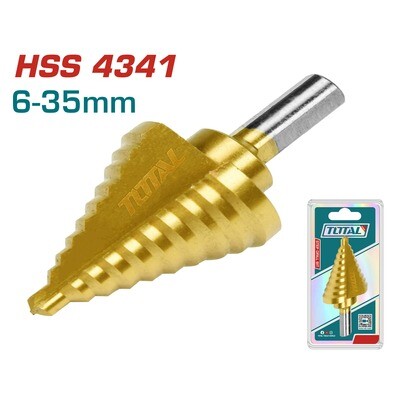 Total HSS 4341 6-35mm Step Drill Bit Set - TAC7563501