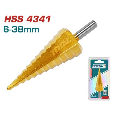 Total HSS 4341 6-38mm Step Drill Bit Set - TAC7563801