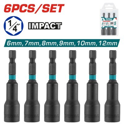 Total 6 Pcs Impact Magnetic Nut Set-TAC2765061