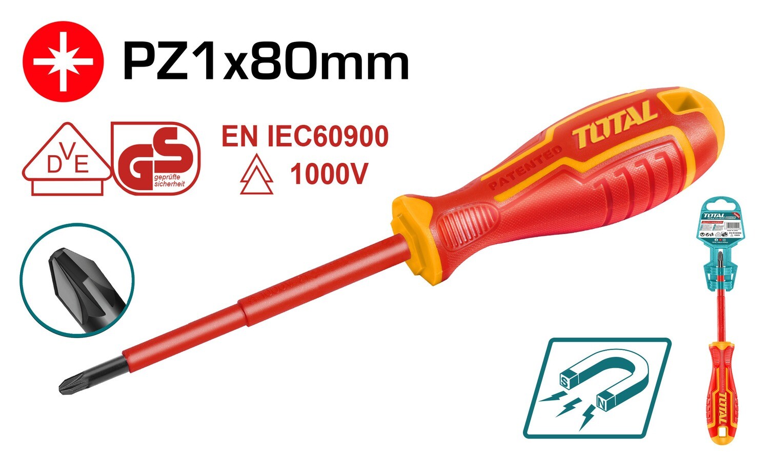 Total Insulated Screwdriver - THTISPZ180