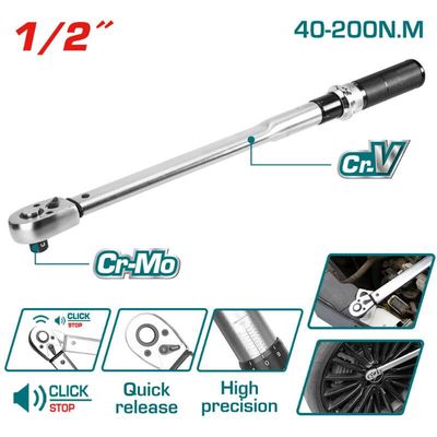 Total Torque Wrench 1/2" - THPTW200N2