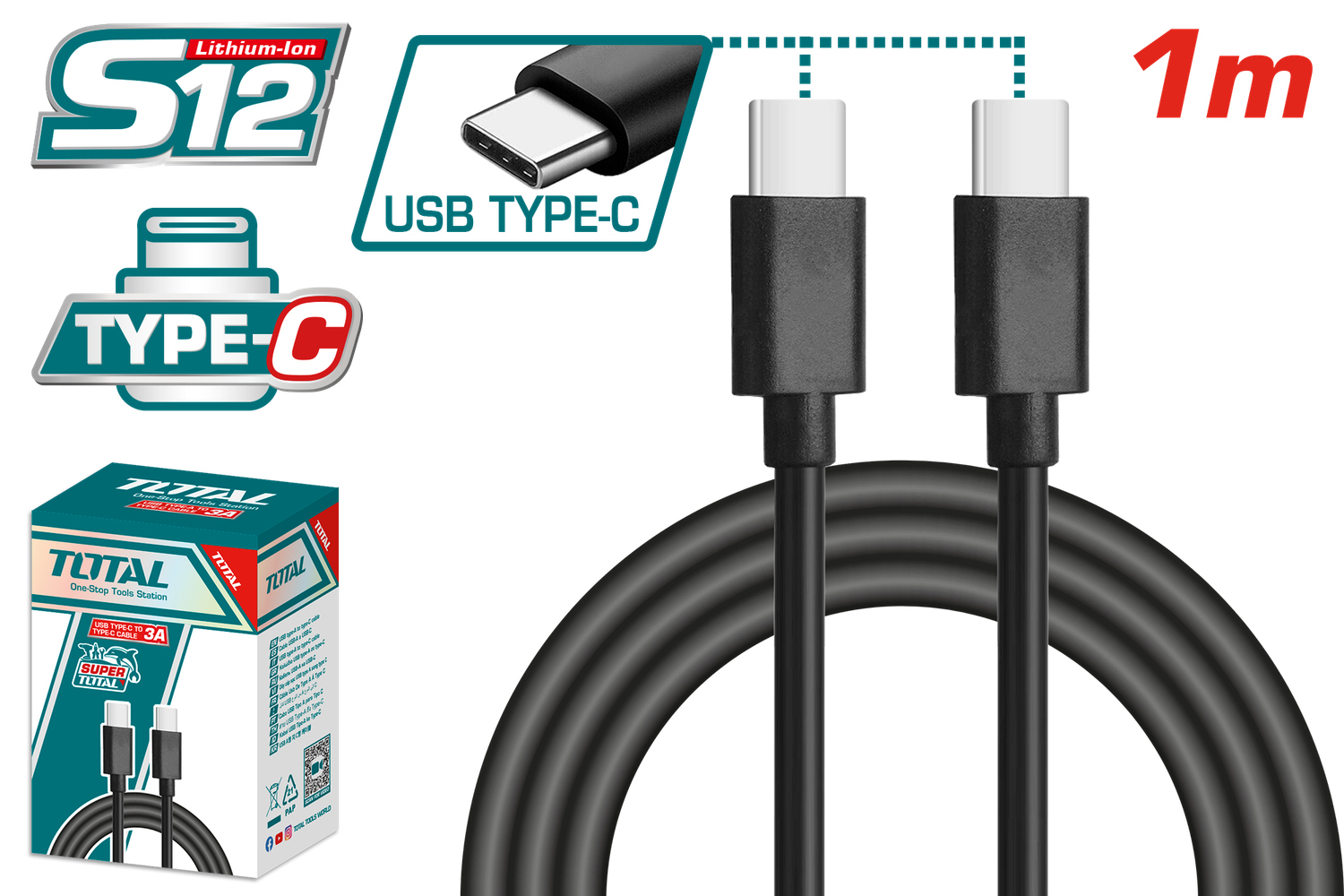 Total USB Type-C to Type-C Cable - TIUCC02