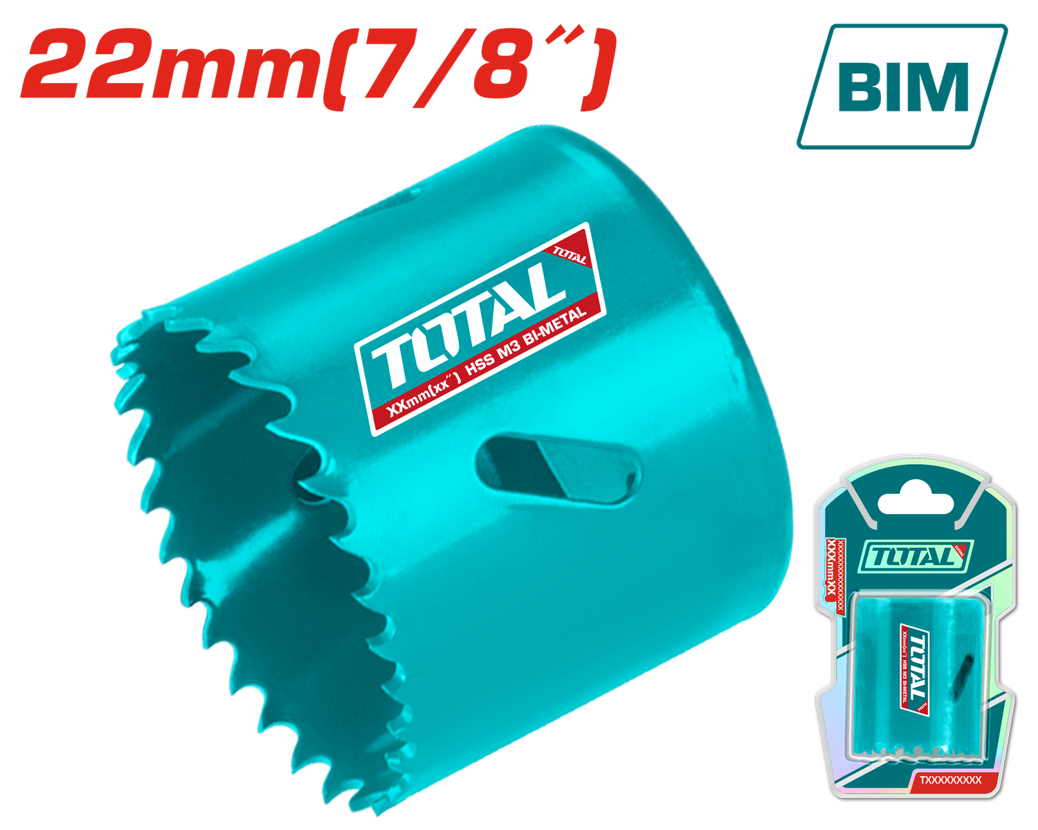 22mm (7/8″) HSS Bi-Metal Hole Saw – TAC410221