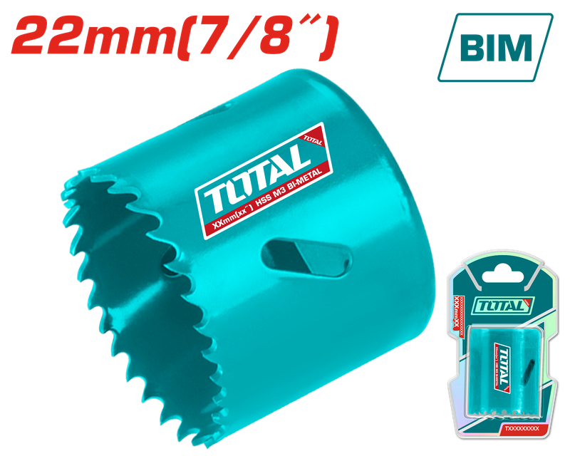22mm (7/8″) HSS Bi-Metal Hole Saw – TAC410221
