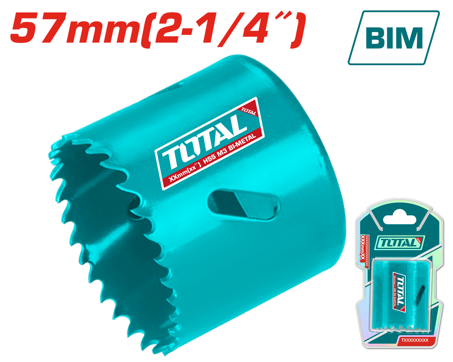 57mm (2-1/4″) HSS Bi-Metal Hole Saw – TAC410571