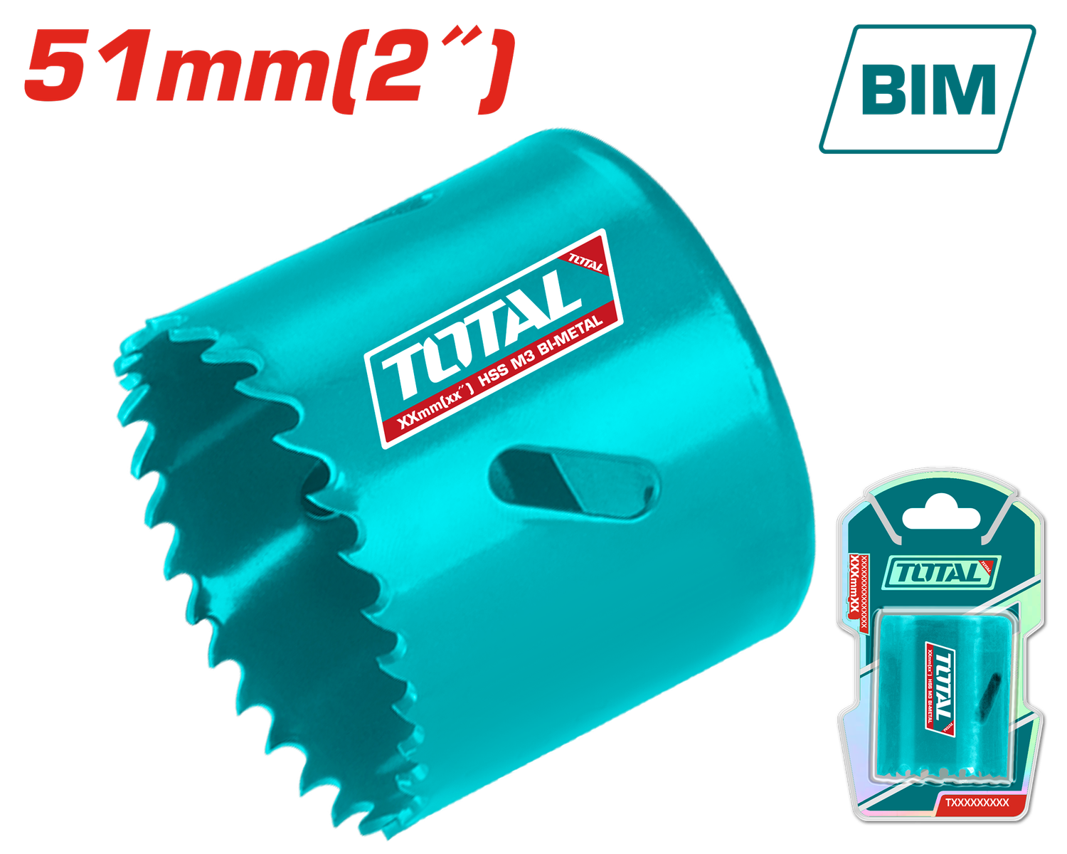 51mm (2″) HSS Bi-Metal Hole Saw – TAC410511