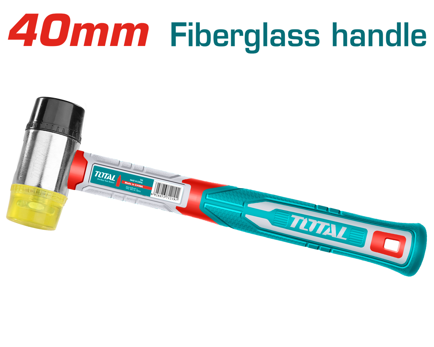 Total 40mm Rubber &amp; Plastic Hammer – THRUH6940