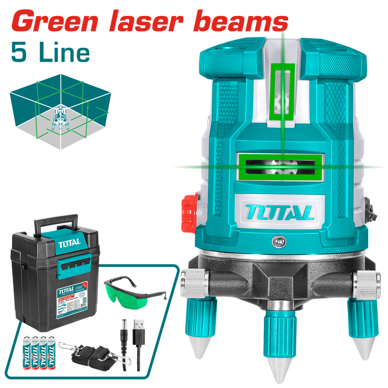 Total Self-leveling Line Laser ( Green Laser Beams ) – TLL305205
