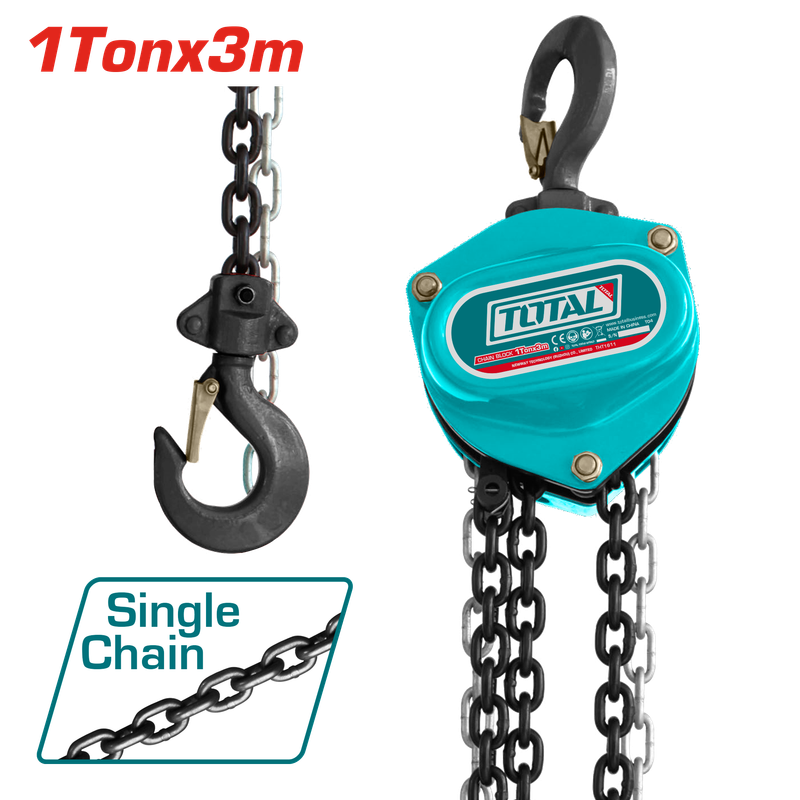 Total 1 Ton x 3mm Chain Block – TCBK0201