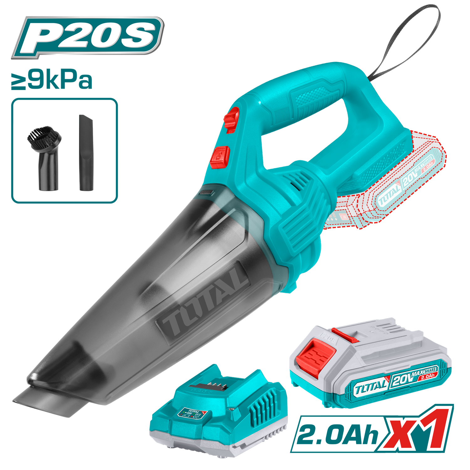 Total 20V Lithium-ion  Vacuum Cleaner - TVLI20126