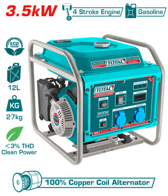 Total 3.5kW Inverter Gasoline Generator - TP340001