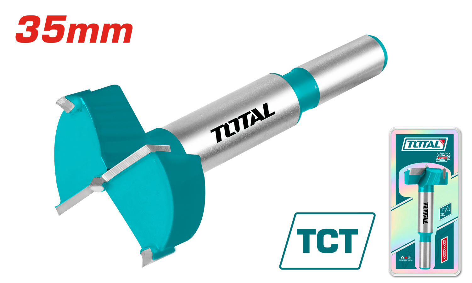Total 35mm Forstner Drill Bits- TAC180351