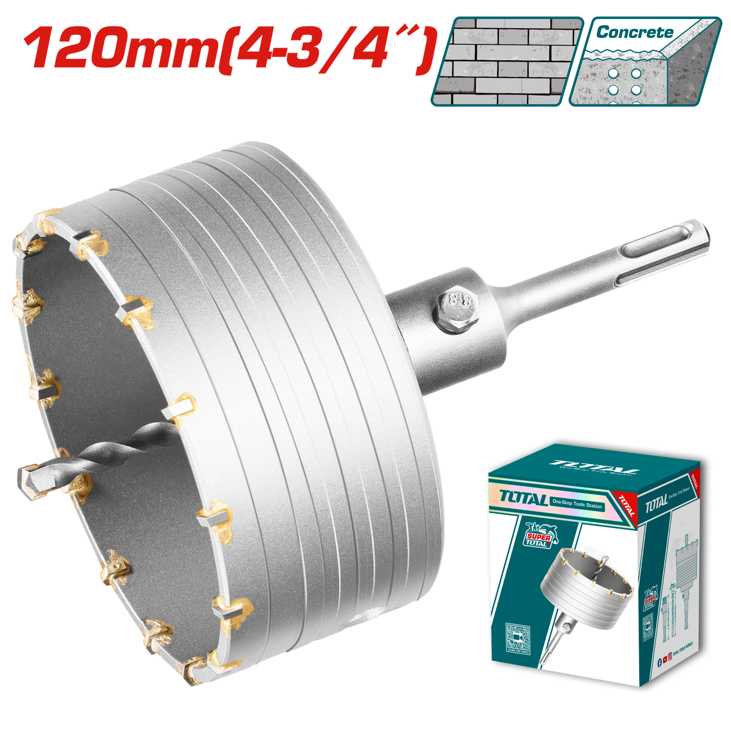 Total 120mm Hole Core Bit- TAC4301201