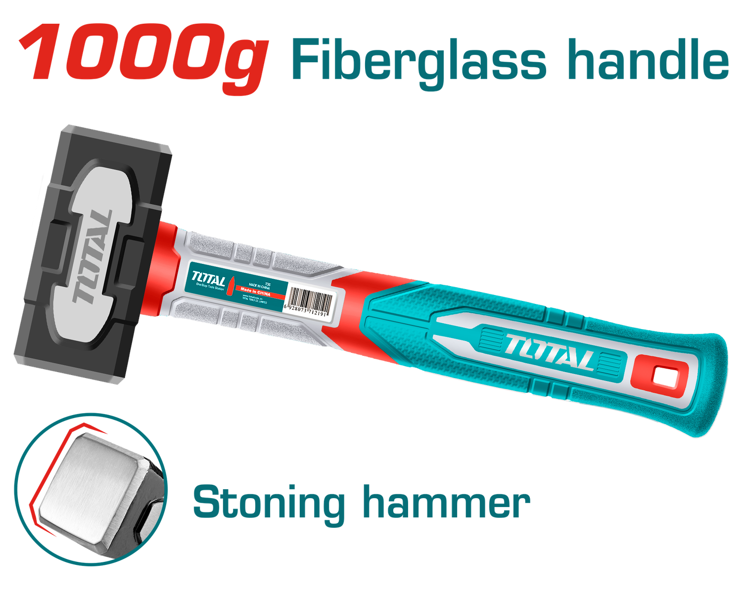 Total 1000gms Stoning Hammer- THSTH61000