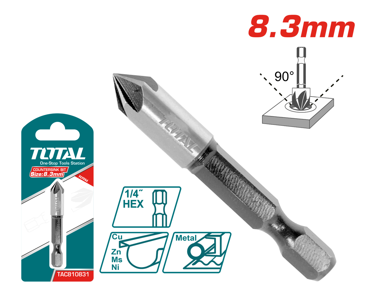 Total 8.3mm Counter Sink Bit- TAC810831