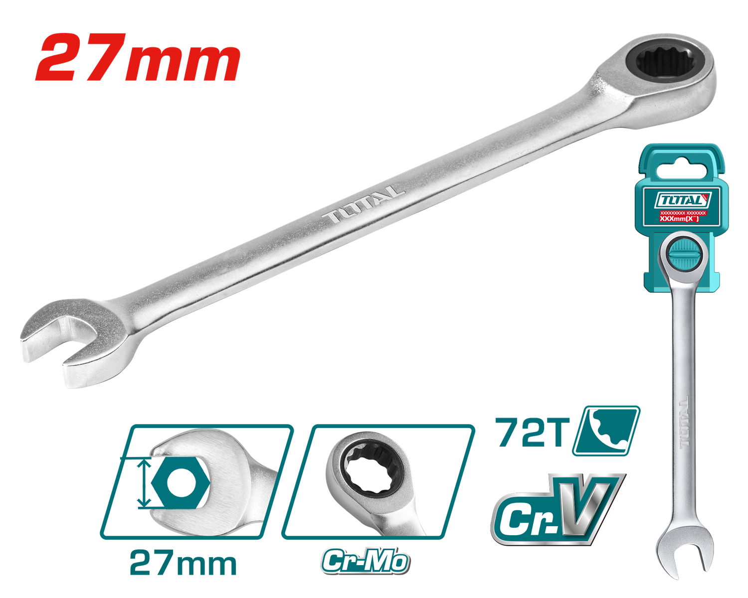 Total 27mm Combination Spanner – TCSPAR271
