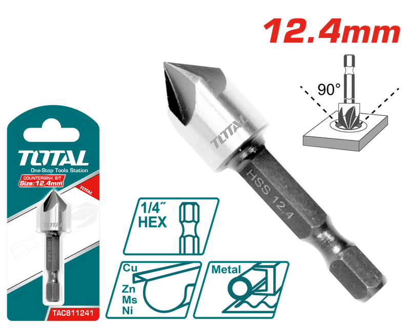 Total 12.4mm Counter Sink Bit - TAC811241