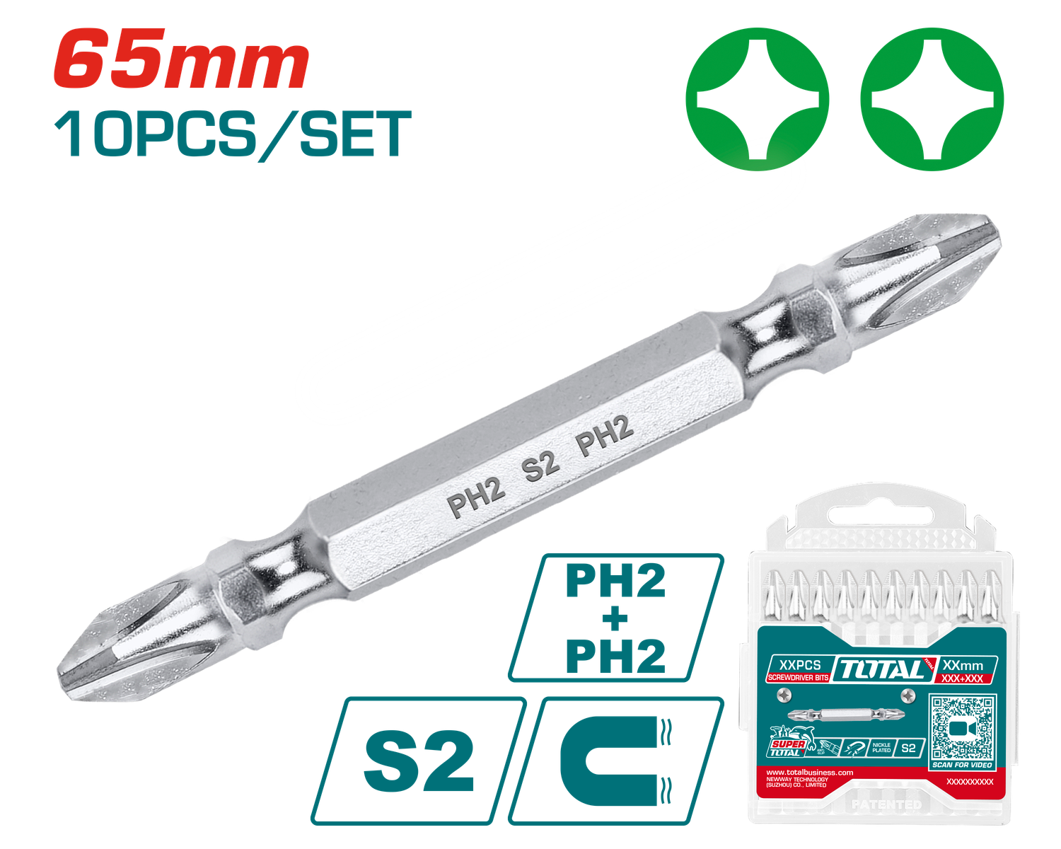 Total Screwdriver Bit- TAC16PH233