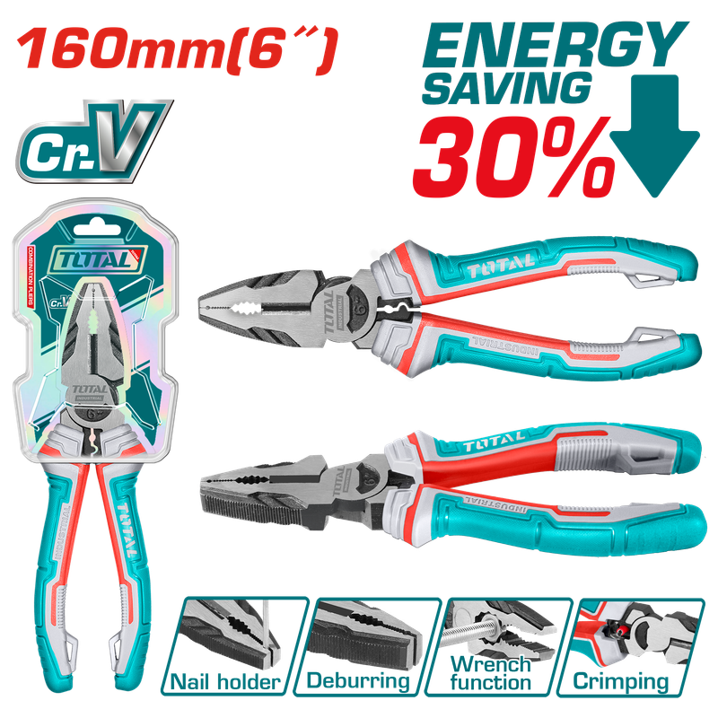 Total 7&quot; Combination Pliers- THT110706P
