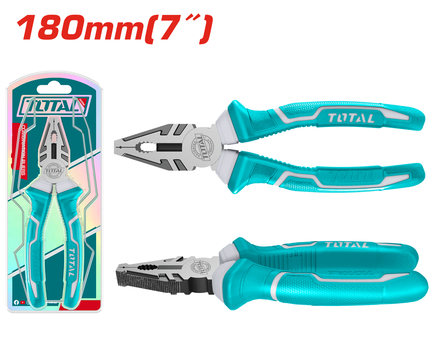 Total 7&quot; Combination Pliers- THT110706P