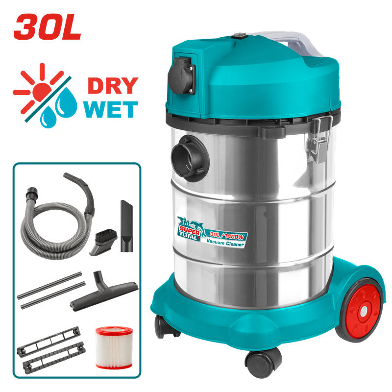 Total Vacuum Cleaner Wet & Dry 1400W - TVC14301