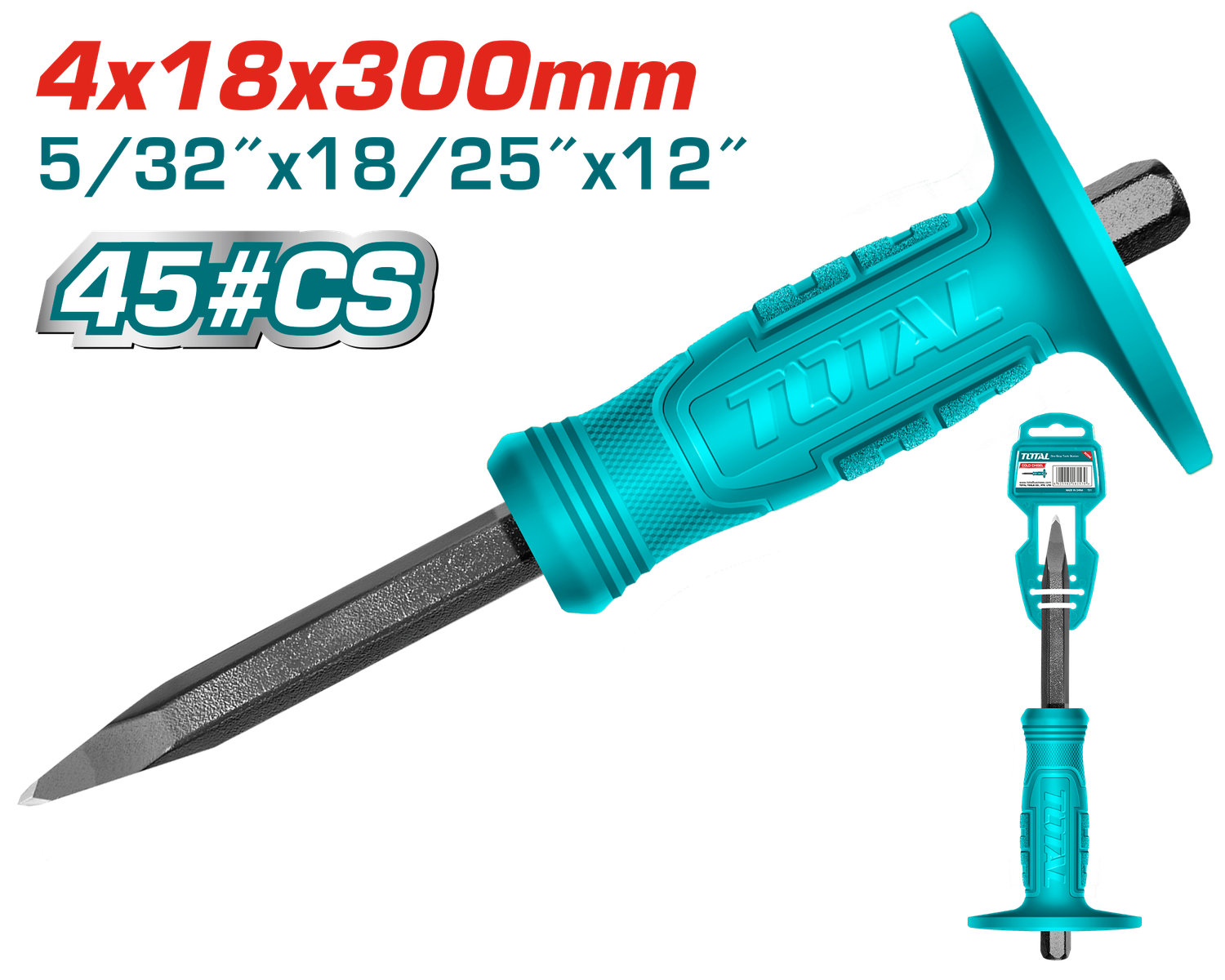Total Concrete Chisel 300mm- THT4221226