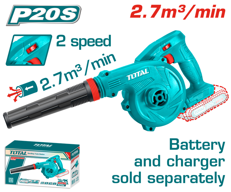 Total 20V Lithium-Ion Blower ( Without Battery ) - TABLI20018