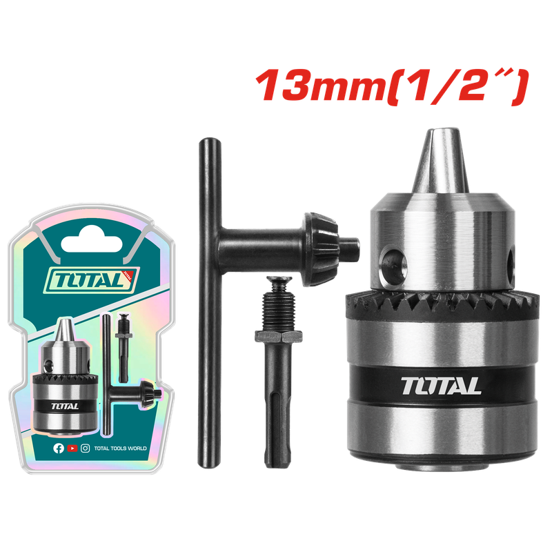 Total 13mm Key Chuck With Adaptor- TAC451301.1