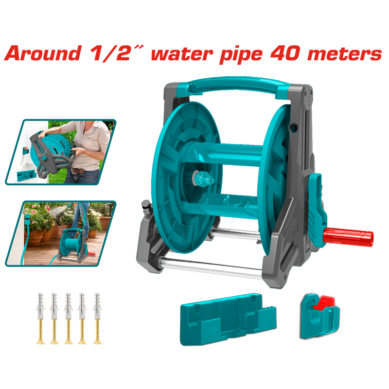 Total Hose reel 1/2″ – 40m – THHR40122