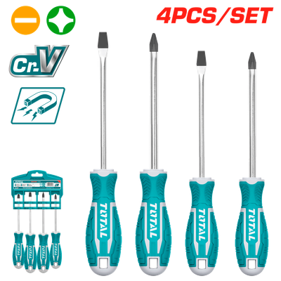 Total 4Pcs Screwdriver Set- THT250604