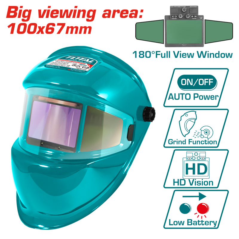 Total Auto Darkening Welding Helmet - TSP9103