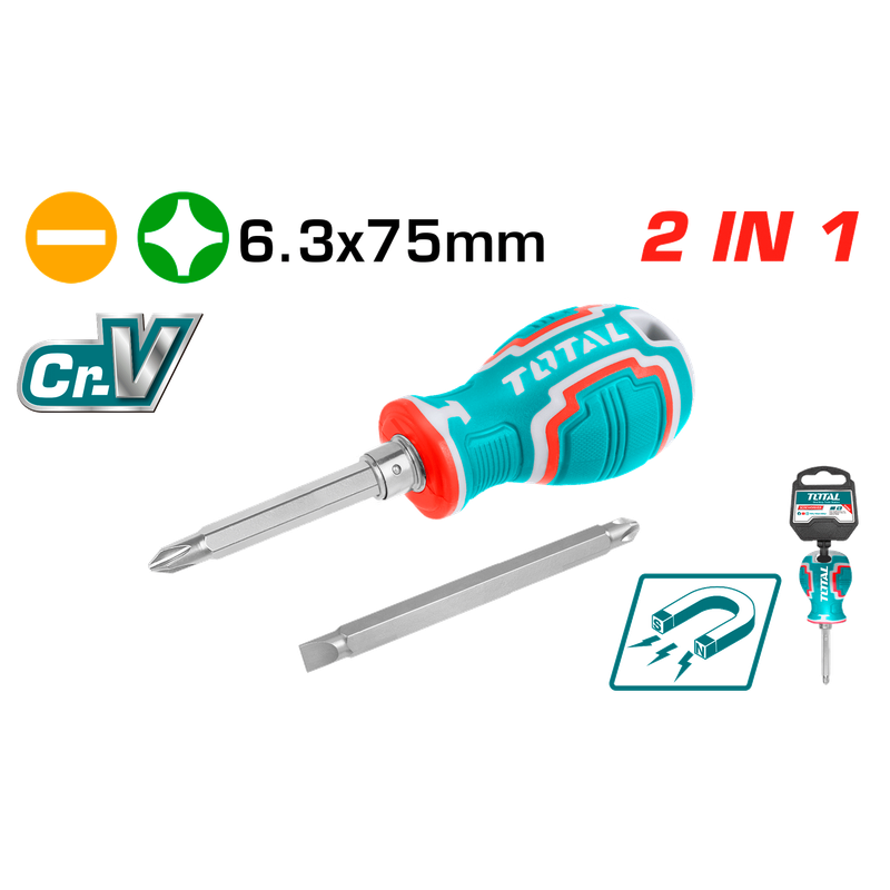 Total 2 In 1 Screwdriver Set- THT250216