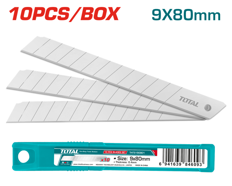 Total 10 PCS 80mm Knife Blades Set- THT5190901
