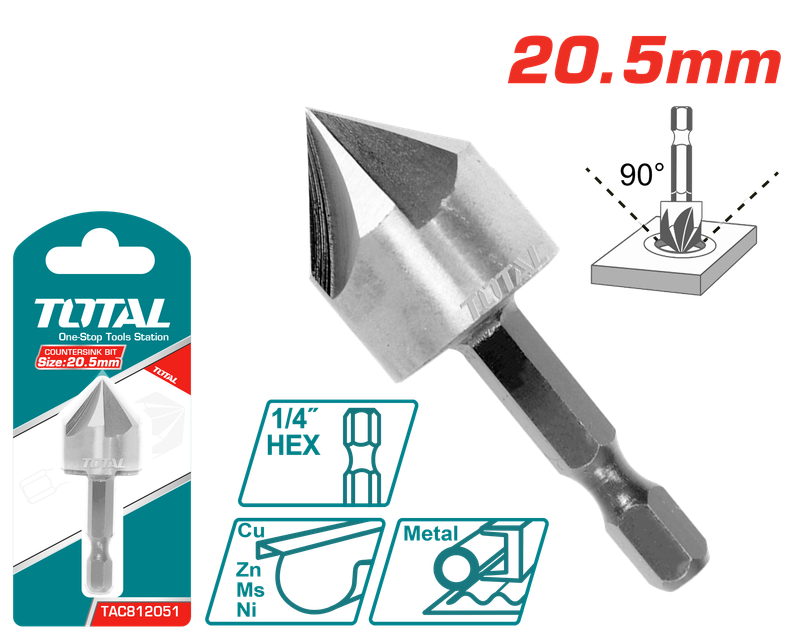Total 20.5mm Counter Sink Bit- TAC812051
