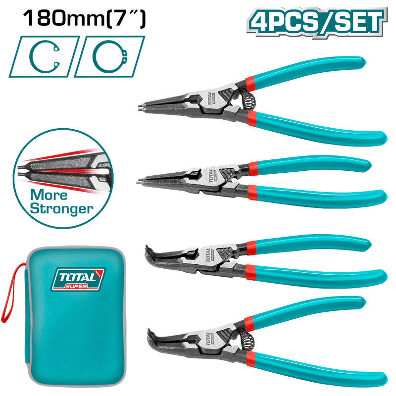 Total 4Pcs Circlip Pliers Set- THTJ214042