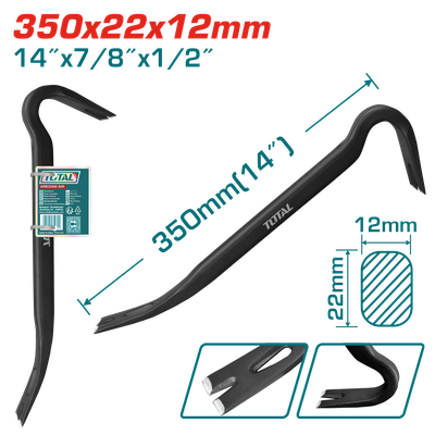 Total 350x22x12mm Wrecking bar – THT431142