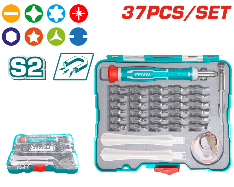 Total 37 PCS Precision Screwdriver Set – TACSD30376