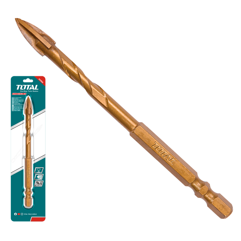 Total 10*85mm Tile and glass Drill Bit –TACG201012 Total 10*85mm Tile and glass Drill Bit –TACG201012