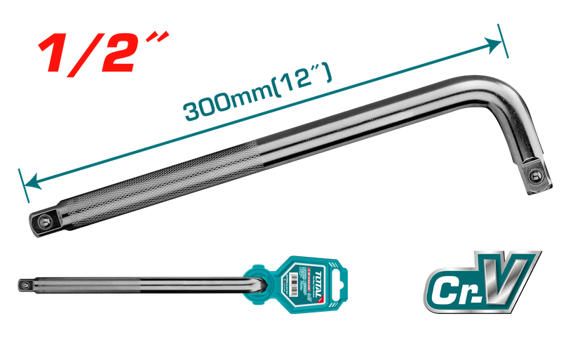 Total 1/2" DR.L Handle- THLHD12121