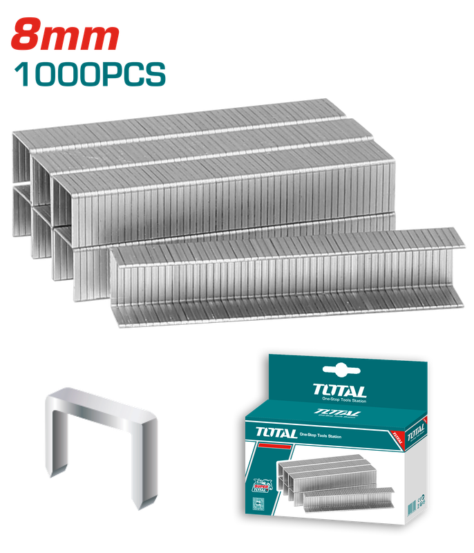Total Staple Pins 8mm 1000pcs - THT3981