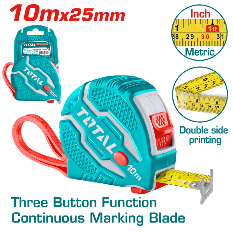 Total Steel Measuring Tape- TMT126101 Total Steel Measuring Tape- TMT126101