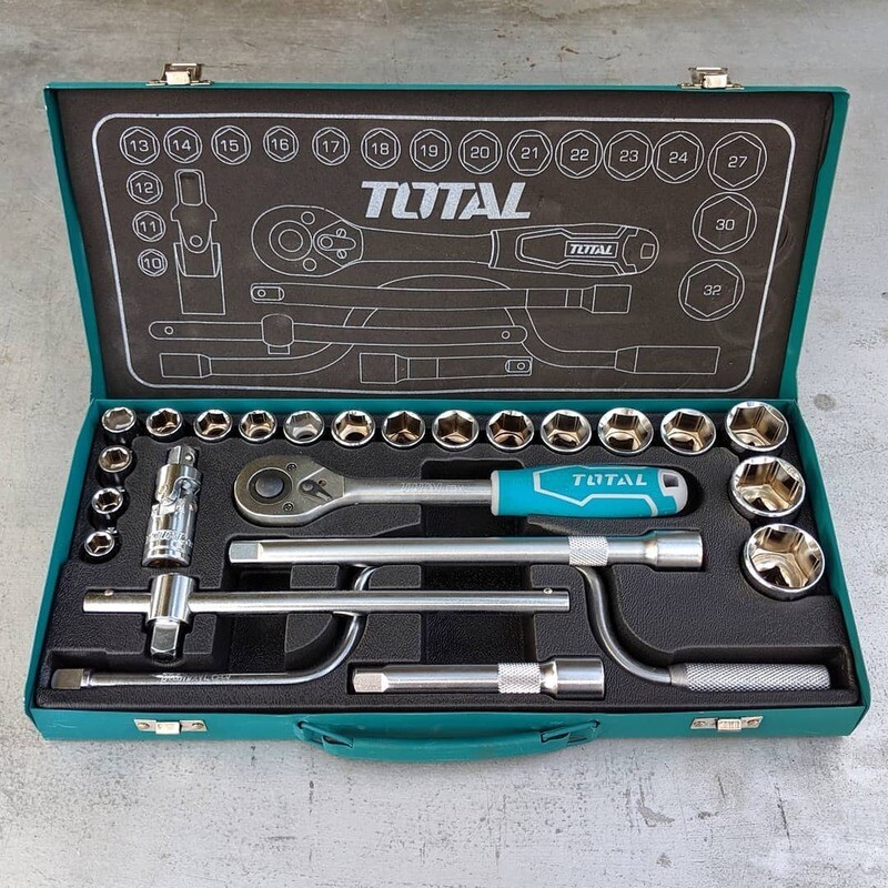 Total 24PCS 1/2" Cr-V Socket Set- THT141253