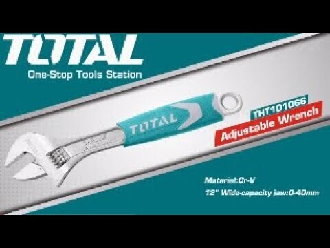 Total Adjustable Wrench 6" with Style Handle- THT101066