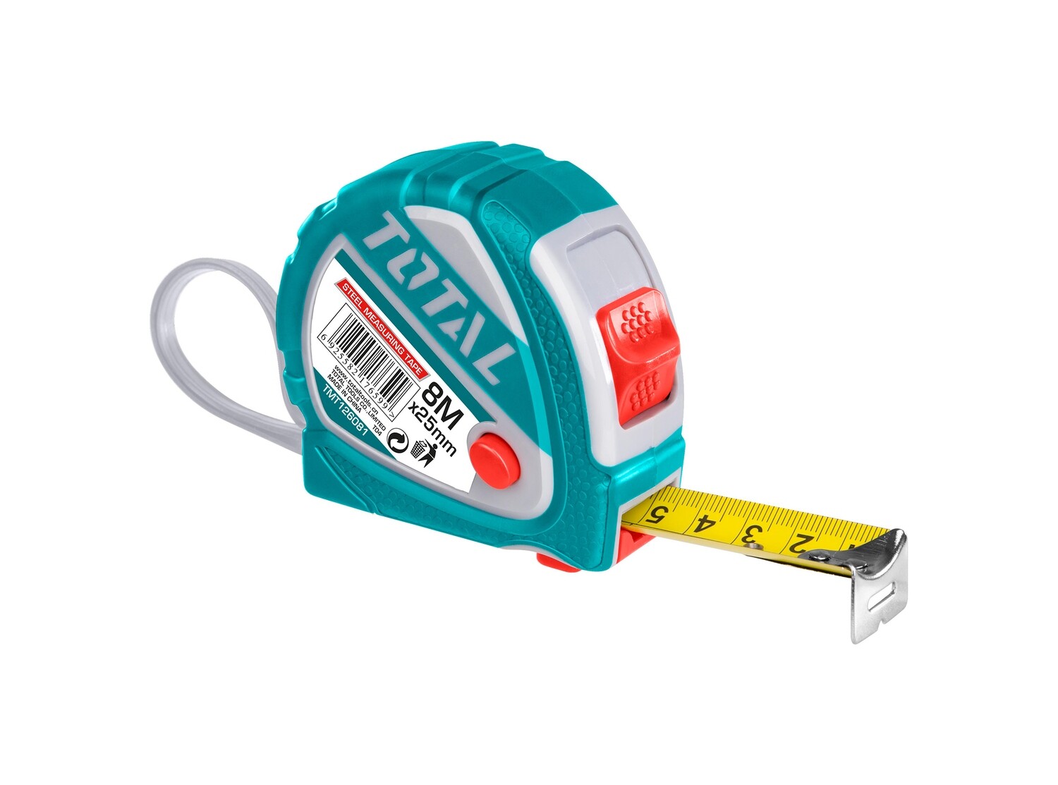 Total 8Mx25Mm Steel Measuring Tape- TMT126081